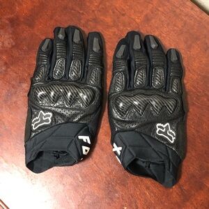 Fox Black Riding Gloves